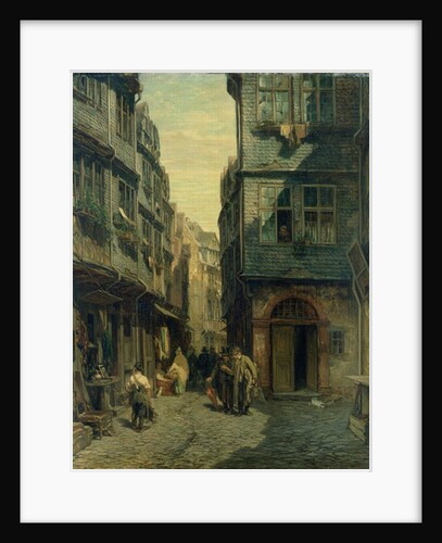 The Jewish Quarter in Frankfurt, 1883 by Anton Burger