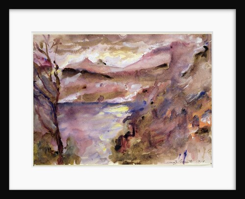 View of Walchen Lake, 1919 by Lovis Corinth
