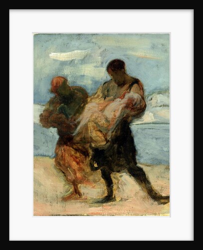 The Rescue, c.1870 by Honore Daumier