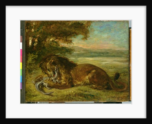 Lion and Alligator, 1863 by Ferdinand Victor Eugene Delacroix