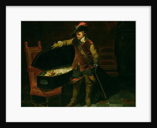 Oliver Cromwell with the Coffin of Charles I 1846 by Hippolyte Delaroche