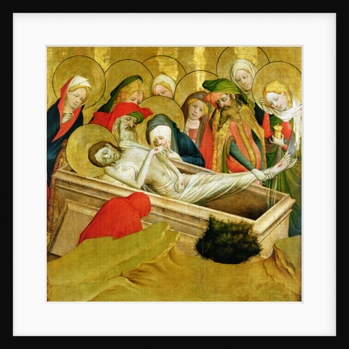 The Entombment, panel from the St. Thomas Altar from St. John's Church, Hamburg, begun in 1424 by Francke Master