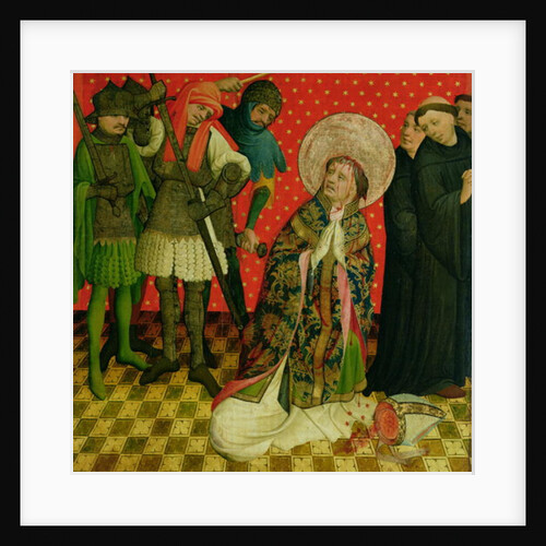The Martyrdom of St. Thomas of Canterbury, panel from the St. Thomas Altar from St. John's Church, Hamburg, begun in 1424 by Francke Master