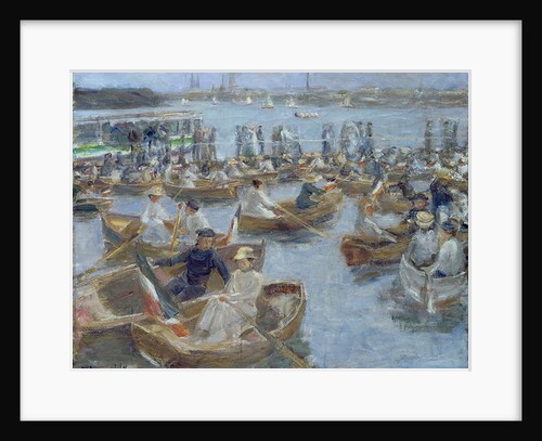 Evening at the Uhlenhorster Fahrhaus, 1910 by Max Liebermann