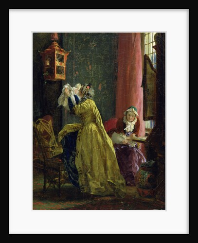 In the Boudoir, 1851 by Adolph Friedrich Erdmann von Menzel