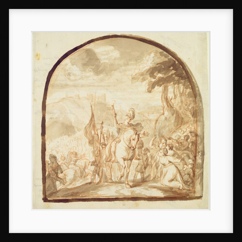 Claudius Civilis Leaving the Women and Children to go and Fight at Xanten, 1662 by Jurgen Ovens