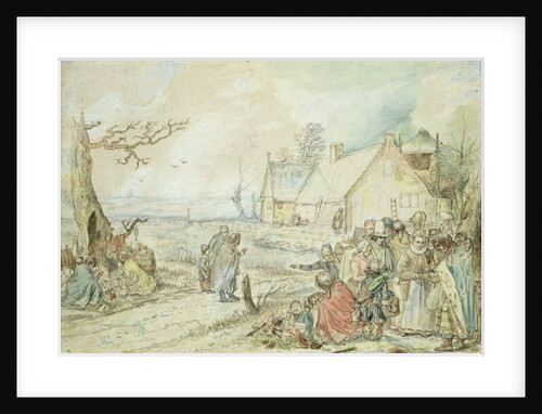 Landscape with Gypsy Fortune-Tellers by Hendrik Avercamp
