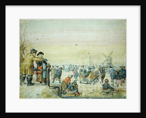 Enjoying the Ice, 1630 by Hendrik Avercamp