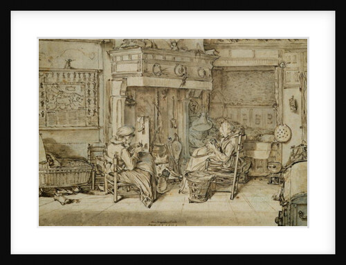 Dutch interior, 1617 by Willem Pietersz Buytewech