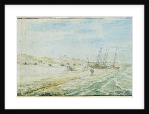 The Beach at Wijk aan Zee by Abraham Willaerts