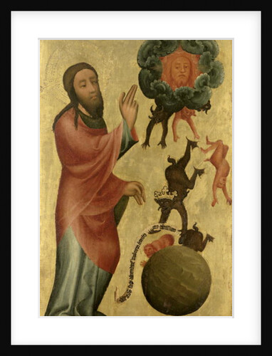 Dividing Light from Darkness from the High Altar of St. Peter's in Hamburg, the the Grabow Altarpiece, 1383 by Master Bertram of Minden