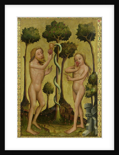 The Fall, detail from the Grabow Altarpiece, 1379-83 by Master Bertram of Minden