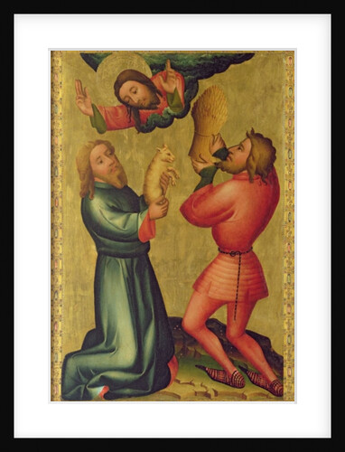 The Offerings of Cain and Abel from the High Altar of St. Peter's in Hamburg, The Grabower Altar, 1383 by Master Bertram of Minden