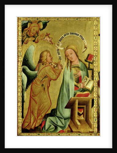 The Annunciation from the High Altar of St. Peter's in Hamburg, the Grabower Altar, 1383 by Master Bertram of Minden