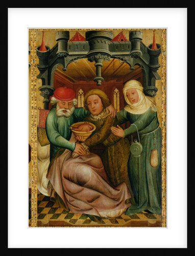 The Stolen Blessing from the High Altar of St. Peter's in Hamburg, the Grabower Altar, 1383 by Master Bertram of Minden