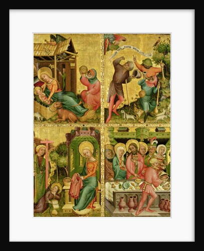 The Buxtehude Altar, right wing, 1400-10 by Master Bertram of Minden