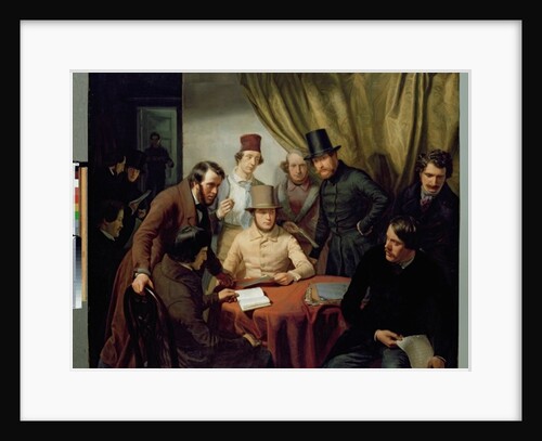 The Members of the Hamburg Artist's Club, 1840 by Gunther Gensler