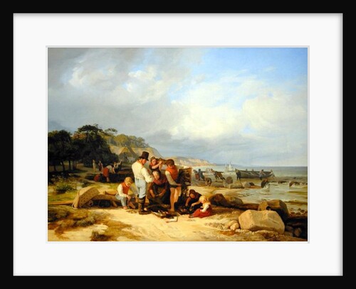 Fishermen in Probstei, 1835 by Jacob Gensler