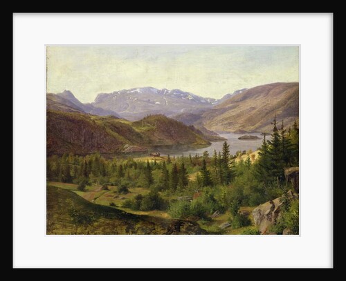 Hjelle in Valders, Tile Fjord, 1835 by Louis Gurlitt