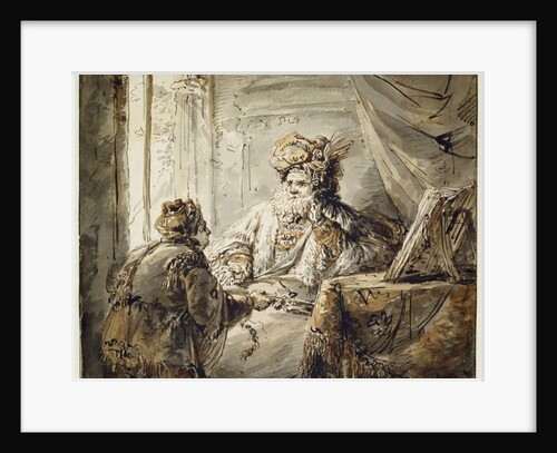 An Oriental Prince to whom the Man Presents a Sword by Aert de Gelder