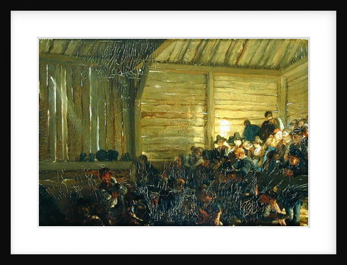 Peasant Theatre in the Tyrol, 1859 by Adolph Friedrich Erdmann von Menzel