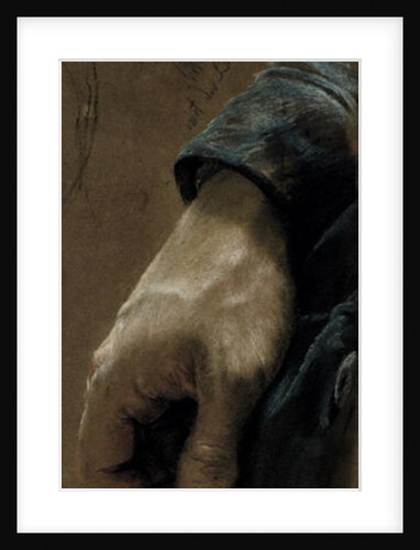 My Right Hand Drawn With my Left Hand, 1848 by Adolph Friedrich Erdmann von Menzel