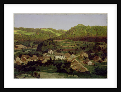 A View of the Village of Tenniken, 1846 by Arnold Bocklin