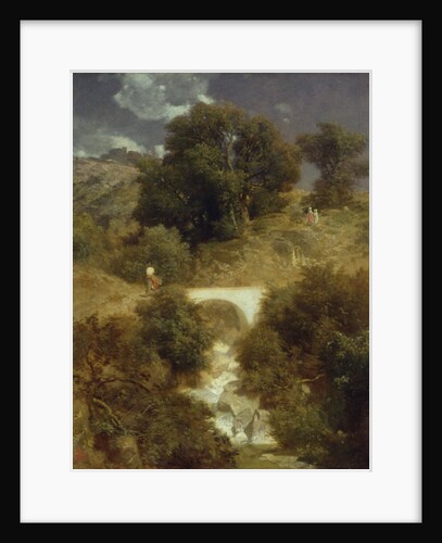 Roman Landscape with a Bridge, 1863 by Arnold Bocklin