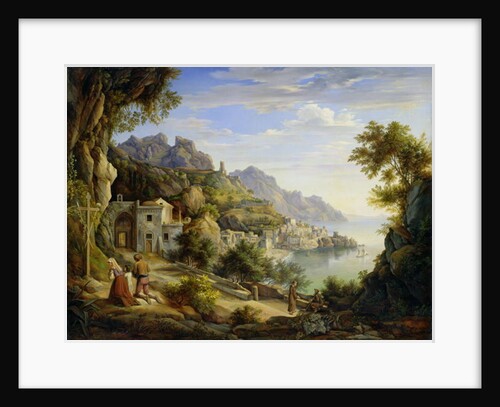 At the Gulf of Salerno, 1826 by Joachim Faber