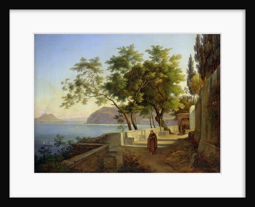 The Terrace of the Capucins in Sorrento, 1828 by Joachim Faber