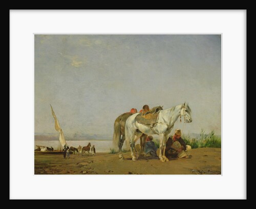 On the bank of the Nile, 1871 by Eugene Fromentin