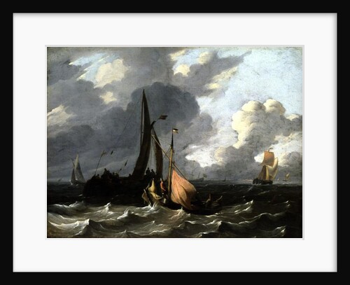 Seascape by Ludolf I Backhuysen