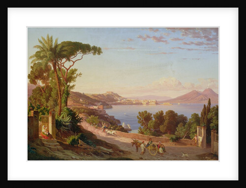 View of Naples by Carl Wilhelm Goetzloff