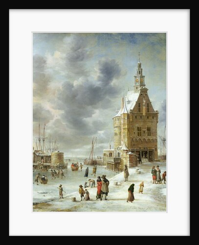 The City Gate of Hoorn by Jan Abrahamsz. Beerstraten