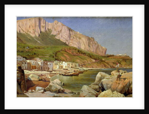 A Fishing Village at Capri by Louis Gurlitt