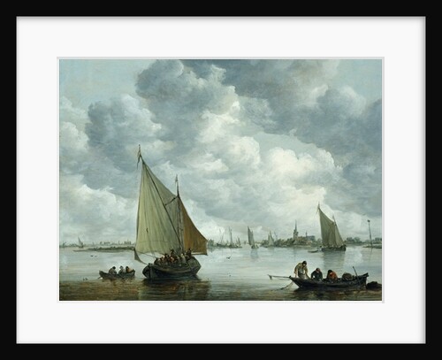 Fishingboat in an Estuary, 1655 by Jan Josephsz van Goyen