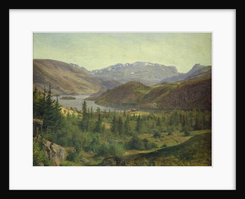 Hjelle in Valders Tile Fjord, 1835 by Louis Gurlitt