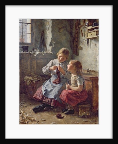 Knitting, 1891 by Simon Glucklich