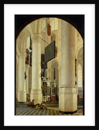 Interior of the Nieuwe Kerk in Delft with the Tomb of William the Silent, 1650 by Gerrit Houckgeest
