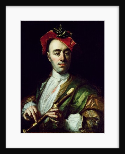 Portrait of a Recorder Player by Johann Kupezky or Kupetzky