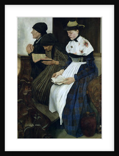 Three Women in Church by Wilhelm Maria Hubertus Leibl