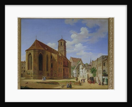 The Church Square in Wasserburg am Inn, 1838 by Michael Neher