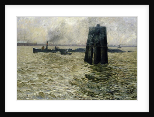 The Port of Hamburg, 1894 by Leopold Karl Walter von Kalckreuth