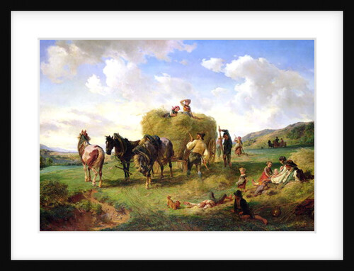 The Hay Harvest by Hermann Kauffmann