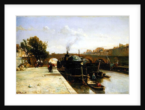 The Seine at Pont Marie, Paris, 1851 by Johan-Barthold Jongkind