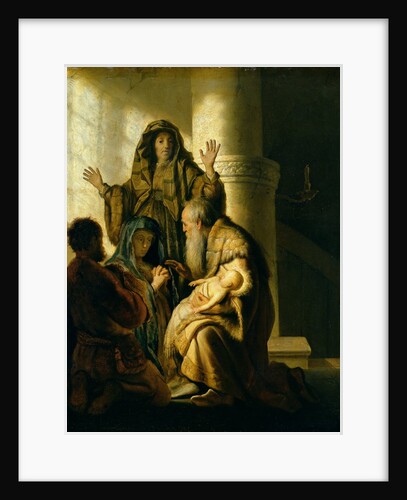 Simeon and Hannah in the Temple, c.1627 by Rembrandt Harmensz. van Rijn