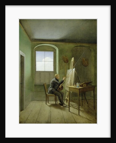 Caspar David Friedrich in his studio, 1811 by Georg Friedrich Kersting