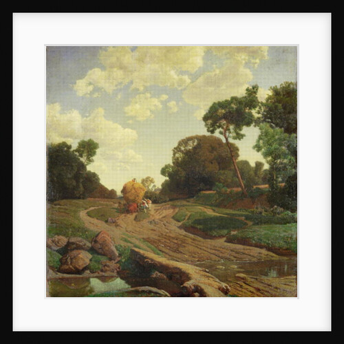 Landscape with Haywagon, c.1858 by Valentin Ruths