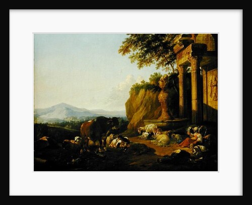 Landscape with a ruin, 1670 by Johann Heinrich Roos