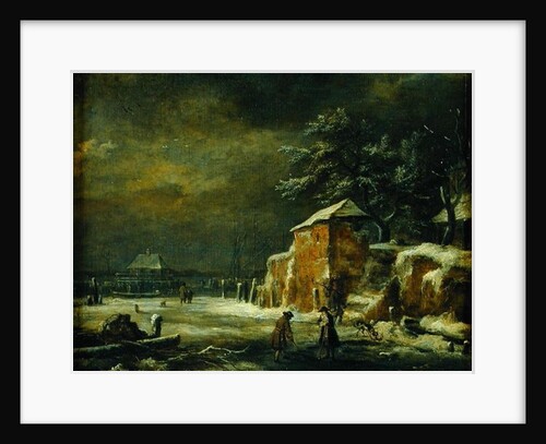 Winter Landscape by Jacob Isaaksz. or Isaacksz. van Ruisdael